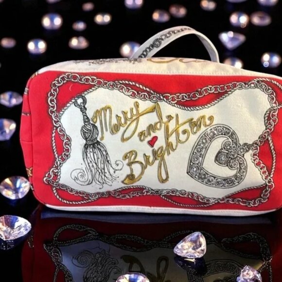 Brighton All That Glitters Merry & Brighton Tote Bag EUC Holiday Christmas Tote - Picture 7 of 9